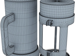 french press quartz 3D Model