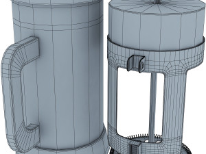 french press quartz 3D Model