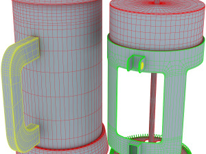 french press quartz 3D Model