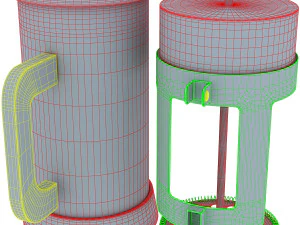 french press quartz 3D Model