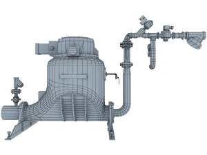 industrial pumps collection full 3D Model