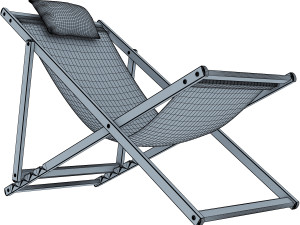 veliero chaise lounge 3D Model