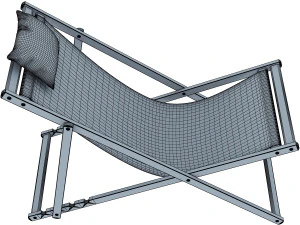 veliero chaise lounge 3D Model