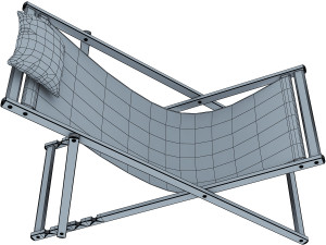 veliero chaise lounge 3D Model