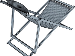 veliero chaise lounge 3D Model