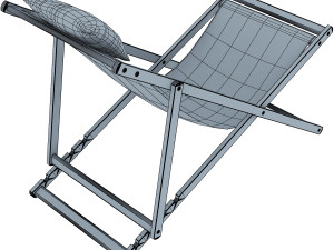 veliero chaise lounge 3D Model