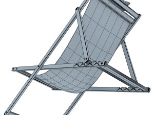 veliero chaise lounge 3D Model