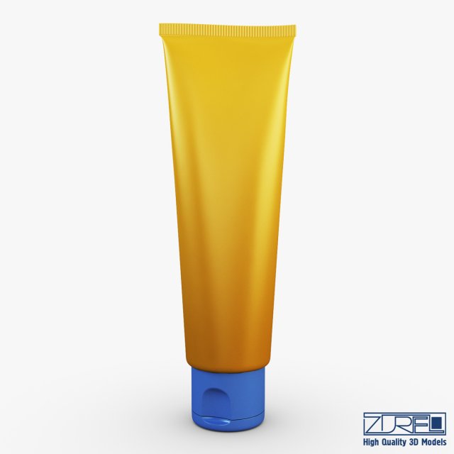 cosmetic cream tube v 2 Model 3D .c4d .max .obj .3ds .fbx .stl .blend 