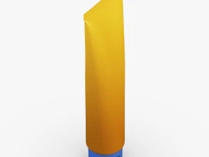 cosmetic cream tube v 2 3D Model