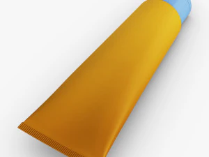 cosmetic cream tube v 2 3D Model