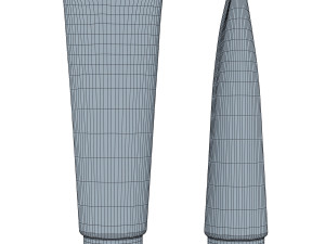 cosmetic cream tube v 2 Model 3D