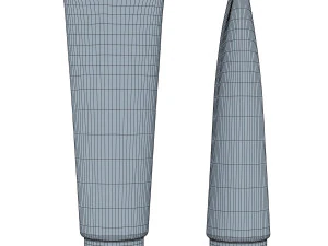 cosmetic cream tube v 2 3D Model