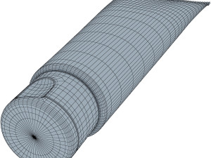 cosmetic cream tube v 2 Model 3D