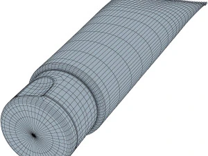 cosmetic cream tube v 2 3D Model