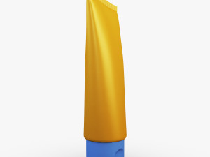 cosmetic cream tube v 3 3D 모델