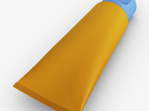cosmetic cream tube v 3 3D 모델