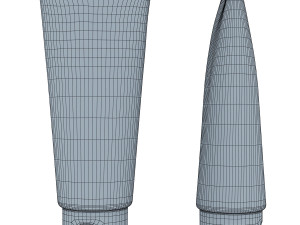 cosmetic cream tube v 3 3D 모델