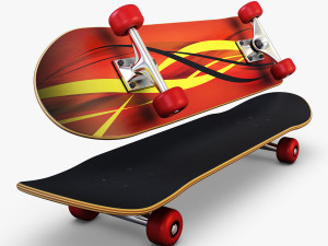 skateboard v 1 3D Model