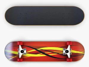 skateboard v 1 3D Model