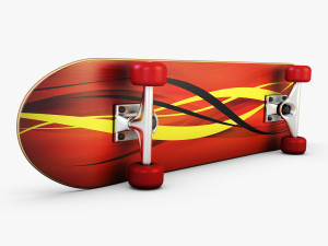 skateboard v 1 3D 模型