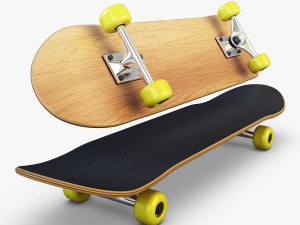 skateboard v 2 3D Model