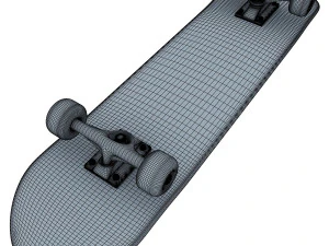 skateboard v 2 3D Model