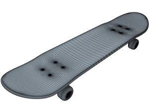 skateboard v 2 3D Model