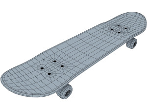 skateboard v 2 3D Модель