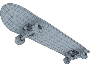 skateboard v 2 3D Model