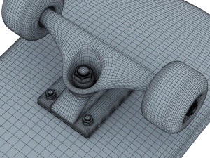 skateboard v 2 3D Model