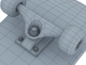 skateboard v 2 3D Model