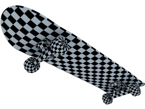 skateboard v 2 3D Model