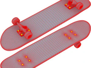 skateboard v 2 3D Model