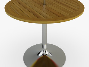 patio table with umbrella v 2 3D 模型