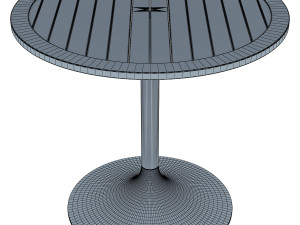 patio table with umbrella v 2 3D 模型