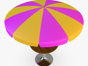 patio table with umbrella v 3 3D Модель
