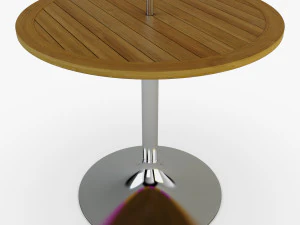 patio table with umbrella v 3 3D Model