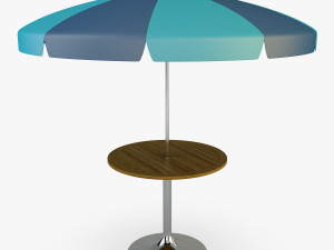 patio table with umbrella v 4 Modèle 3D