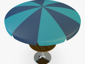 patio table with umbrella v 4 3D Model