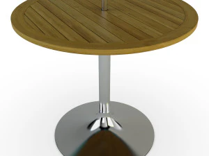 patio table with umbrella v 4 3D Model