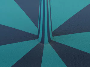 patio table with umbrella v 4 3D Model