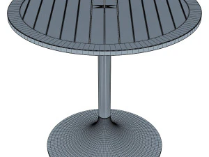patio table with umbrella v 4 3D Model