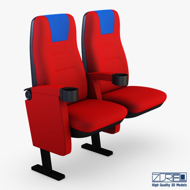 cinema chair v 1 3D Model .c4d .max .obj .3ds .fbx .stl .blend 