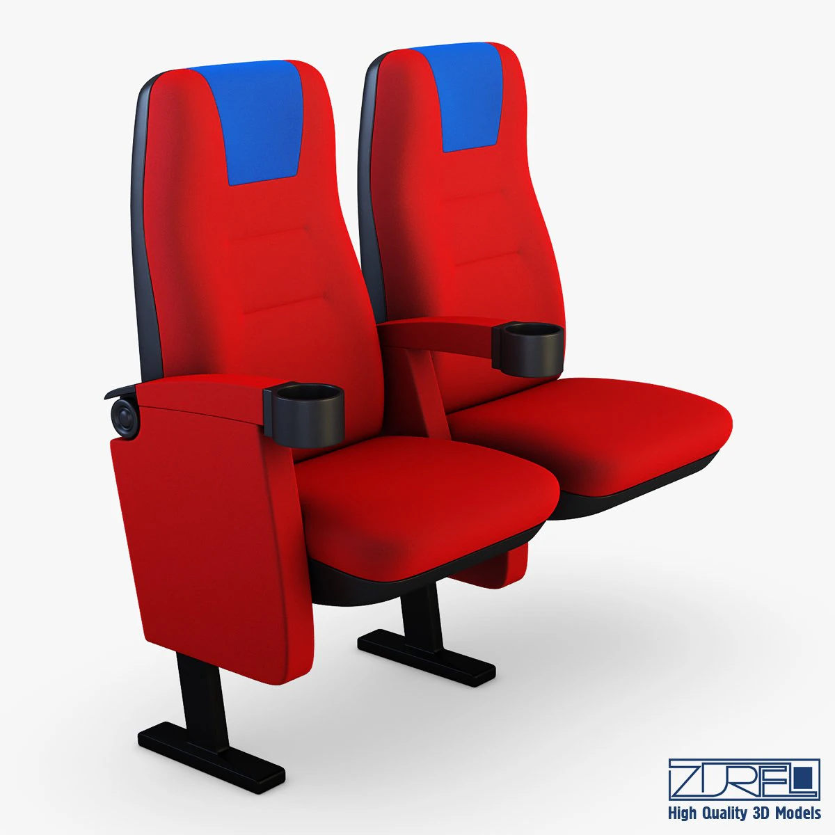 cinema chair v 1 3D Model .c4d .max .obj .3ds .fbx .stl .blend 