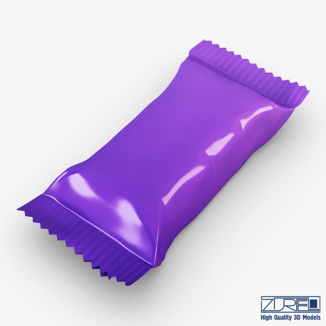 candy wrapper v 5 Model 3D .c4d .max .obj .3ds .fbx .stl .blend 