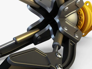 hydraulic grab v 3 3D Model