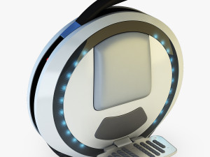 ninebot one white Modelo 3D