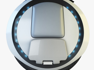 ninebot one white Modelo 3D
