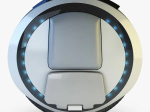 ninebot one white 3D Model