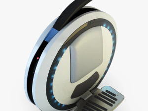 ninebot one white 3D Model